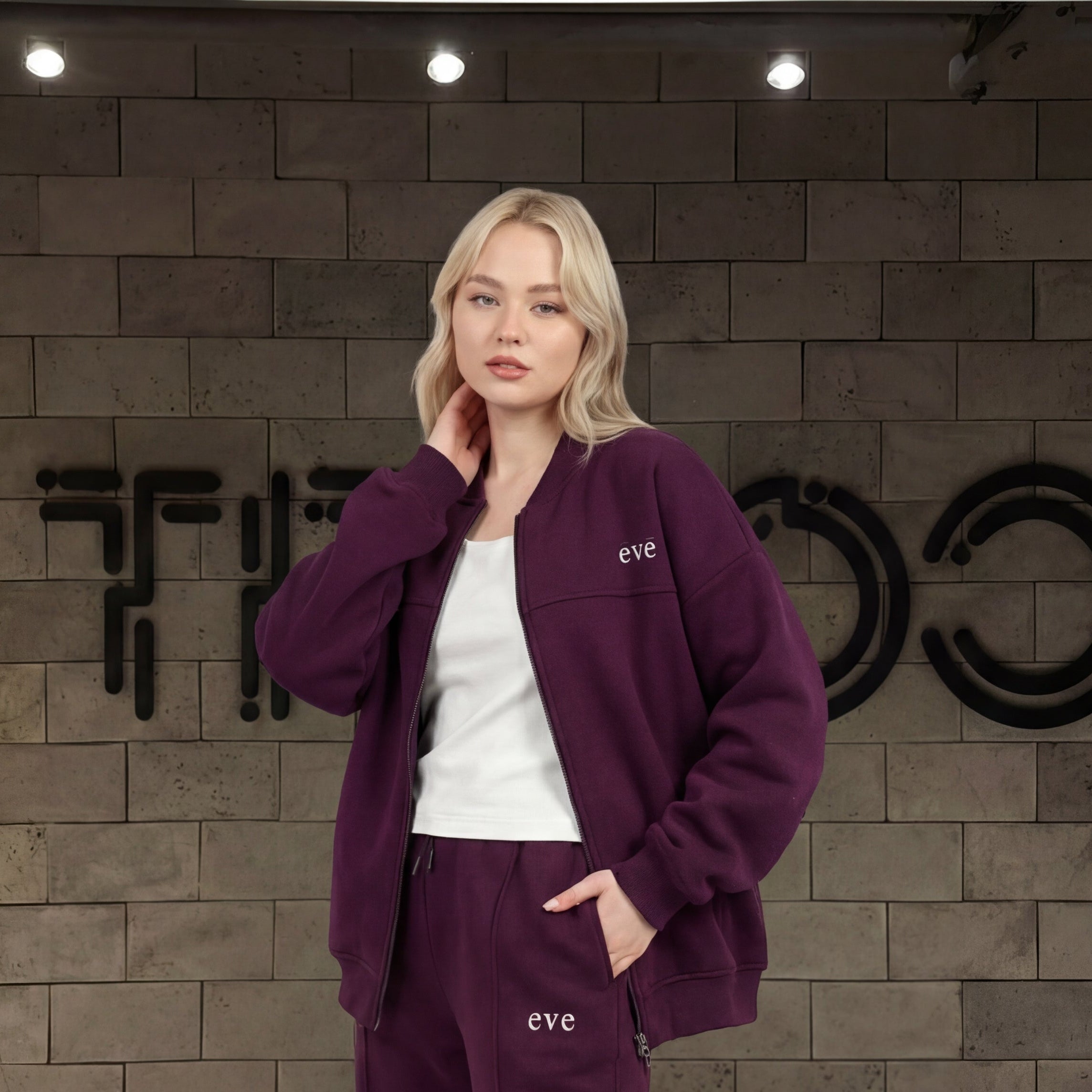 Jacket with lines Oversized