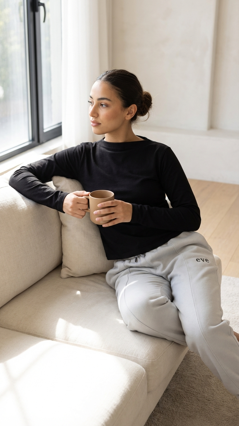 Fitted Boat Neck Long-Sleeve